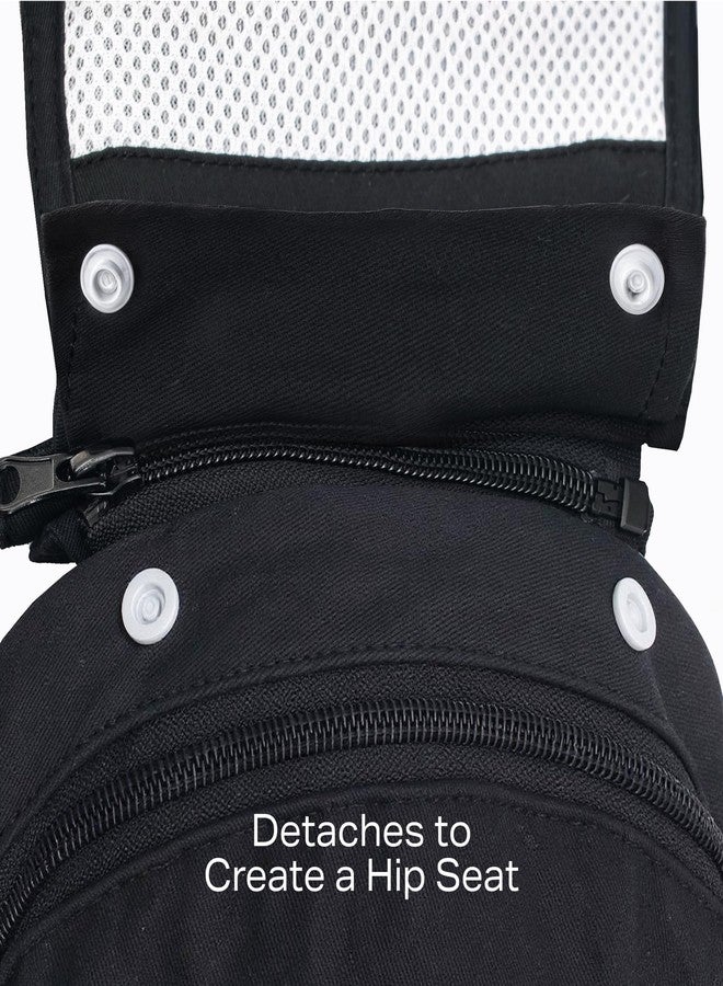 Zomee Baby Carrier with Hip Seat, Breathable Mesh & Adjustable Straps, Multiple Ergonomic Carry Positions for Newborns to Toddlers 0-36 Months, Lightweight with Storage Pockets & Safety Strips - Image 4